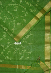 Parrot Green Glow - Shalini Premium kota silk embroidery with small border